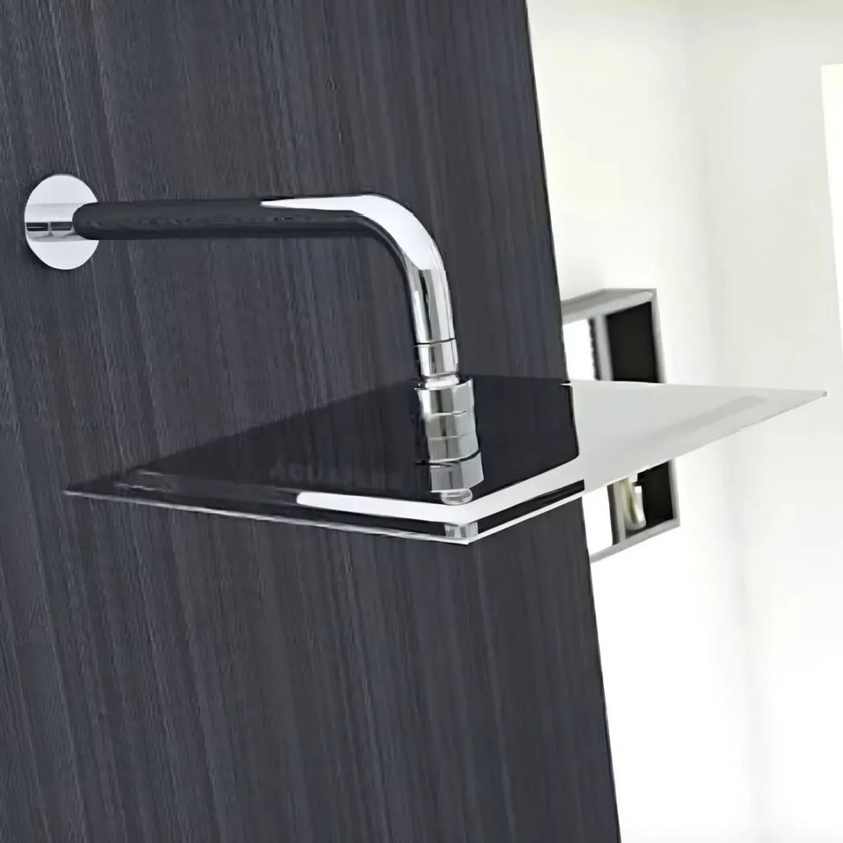 Regadera Plana Metalica 20 cms Cuadrada Con Tubo