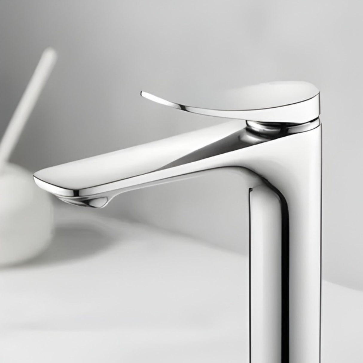 Lavamanos Monocontrol Alto Volare Níquel Texturizado Diseño Moderno