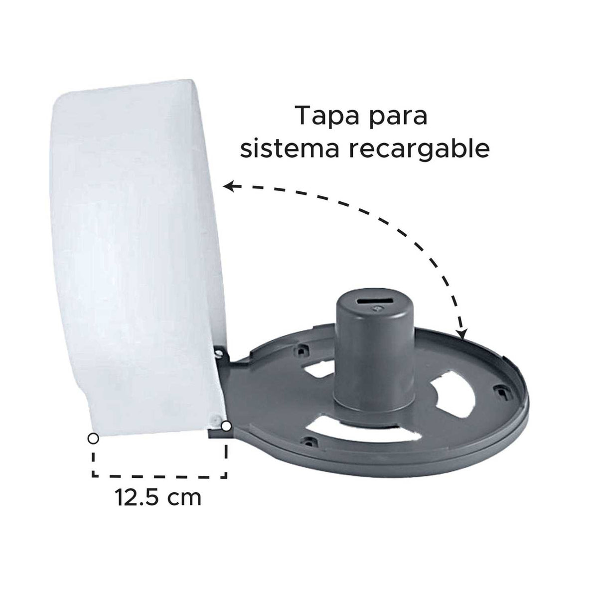 Dispensador de Papel Higiénico Jumbo Plástico ABS 🧻✨