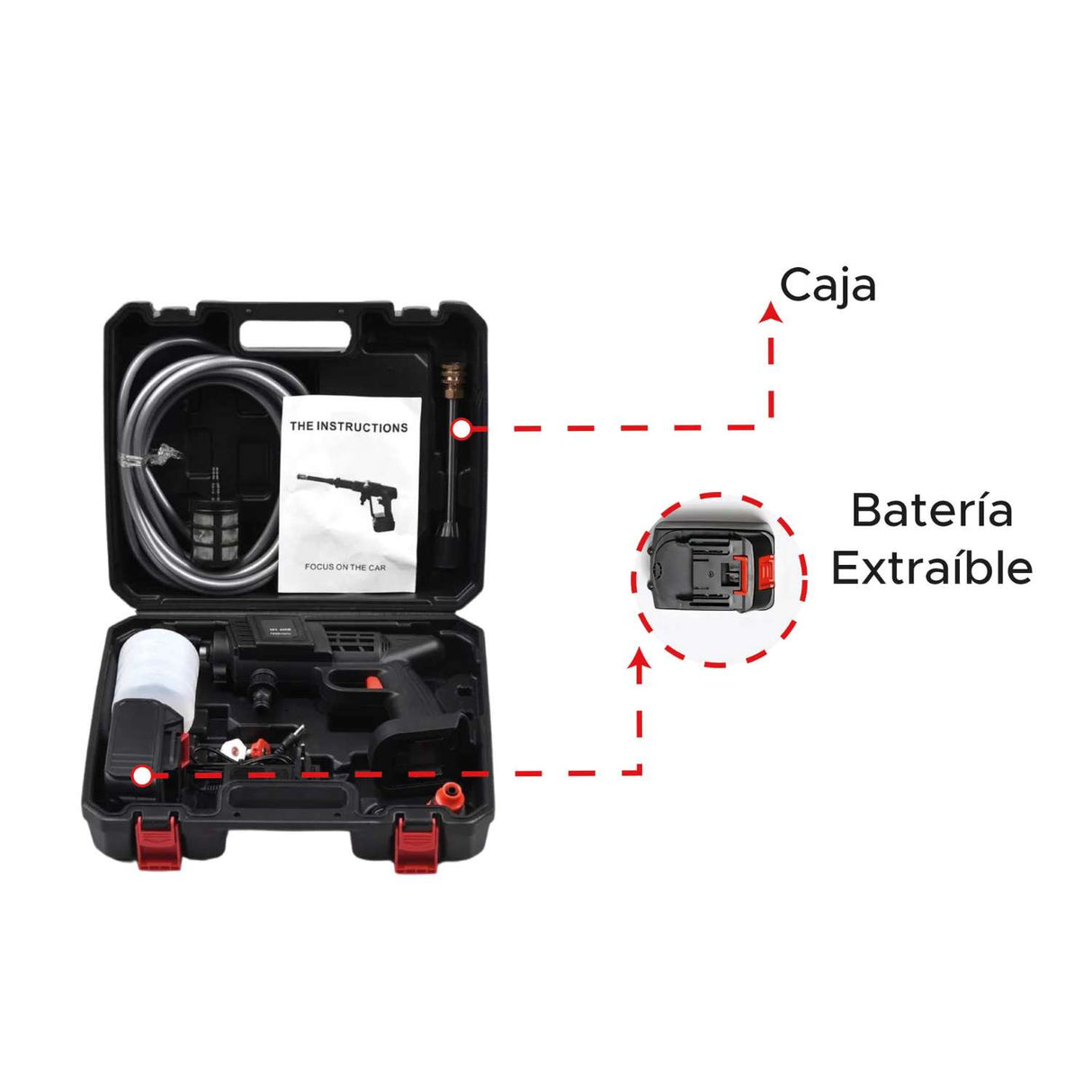 Hidrolavadora Inalámbrica Portátil 48V