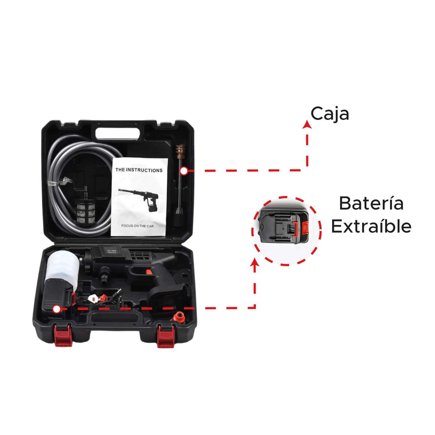 Hidrolavadora Inalámbrica Portátil 48V