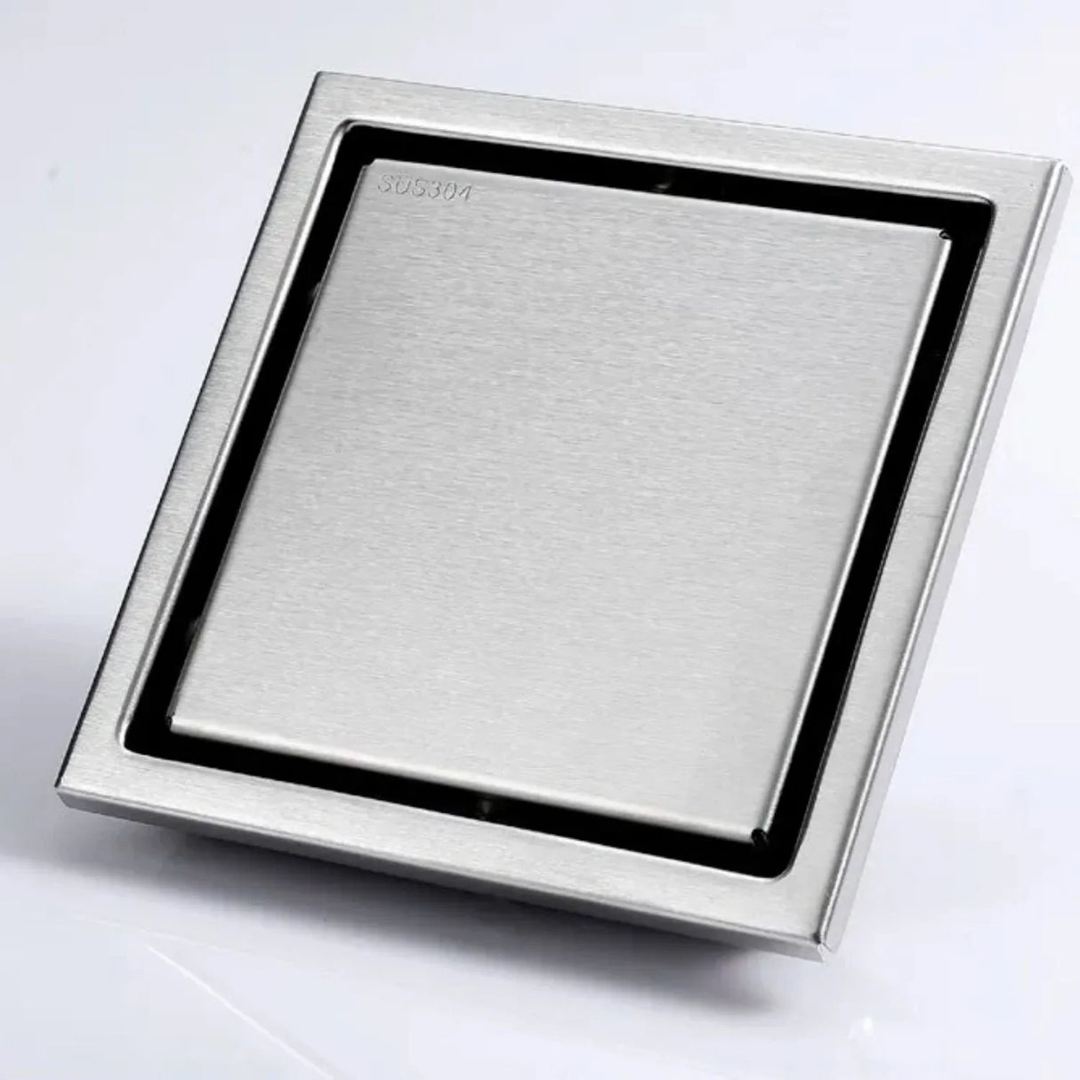 Rejilla Piso Cuadrada Invisible Acero Inoxidable Antiodores 10X10