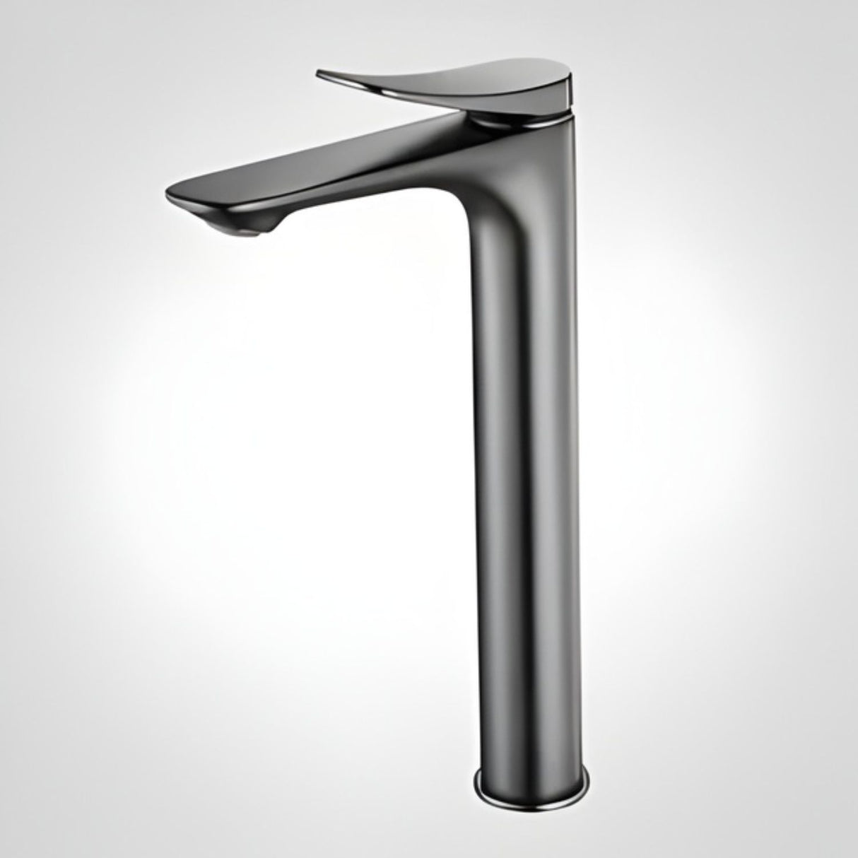 Lavamanos Monocontrol Alto Volare Gris Concreto Diseño Moderno