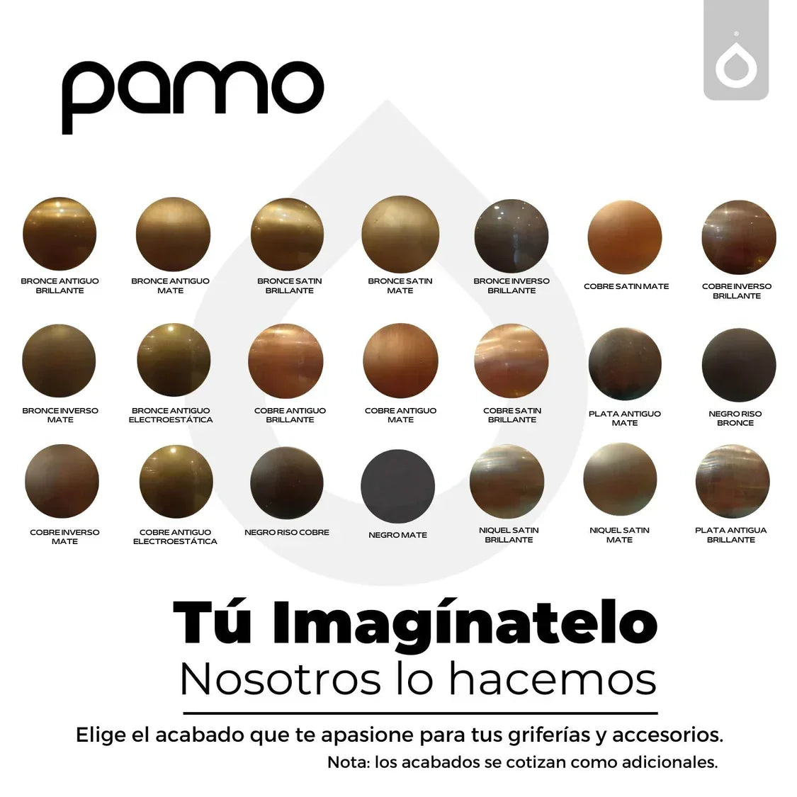 Manija Griferia Cuadra Metálica Cromo Palanca Agua Fría