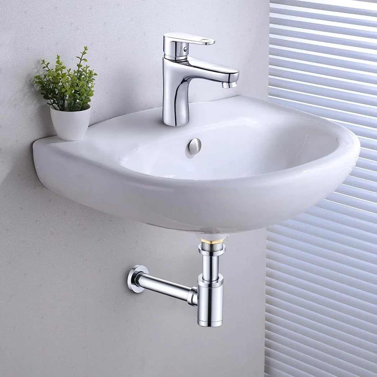 Sifón Cilindro Botella Metálico Cromado de Lujo