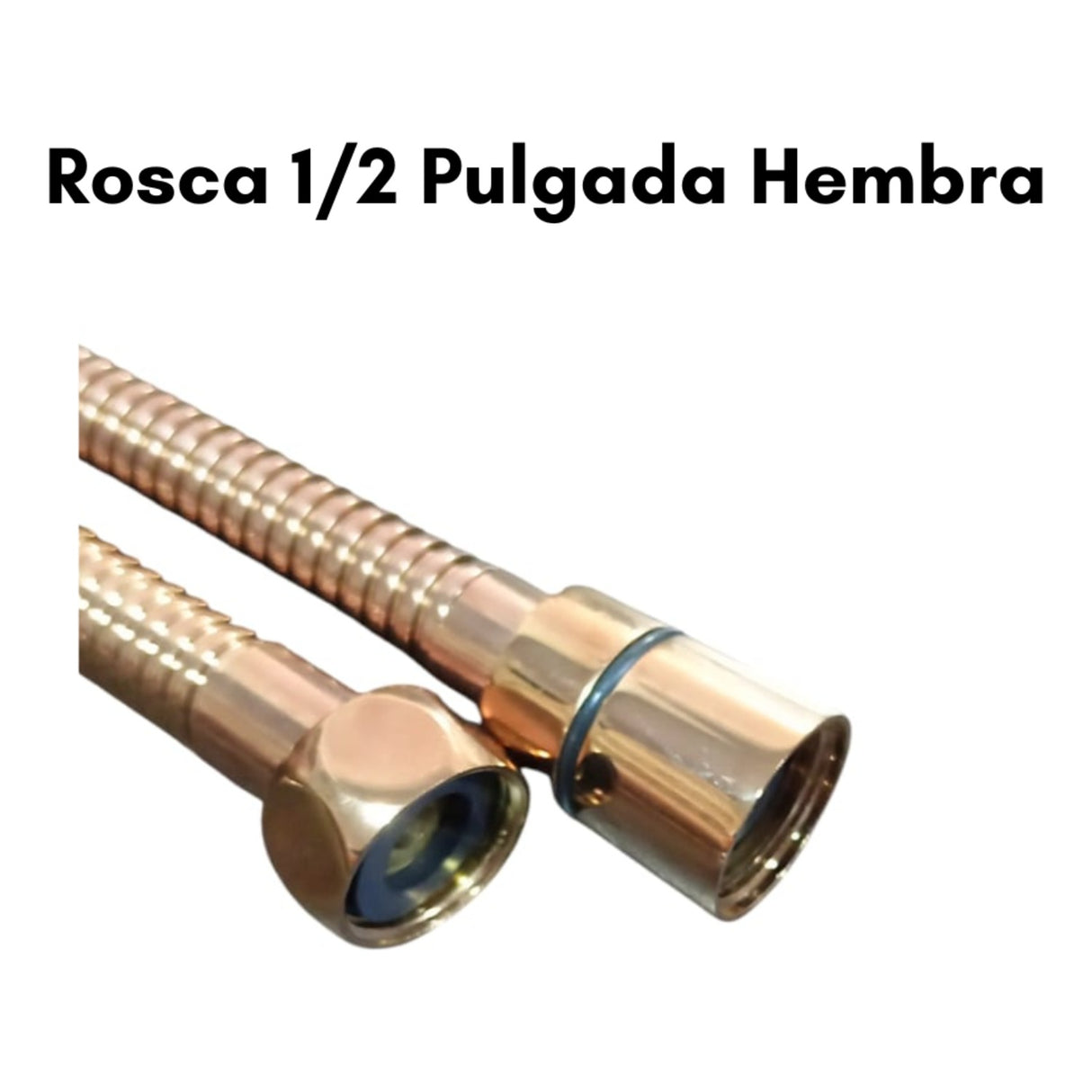 Manguera Teleducha De 1.50 Cm Oro Rosa Alta Resistencia
