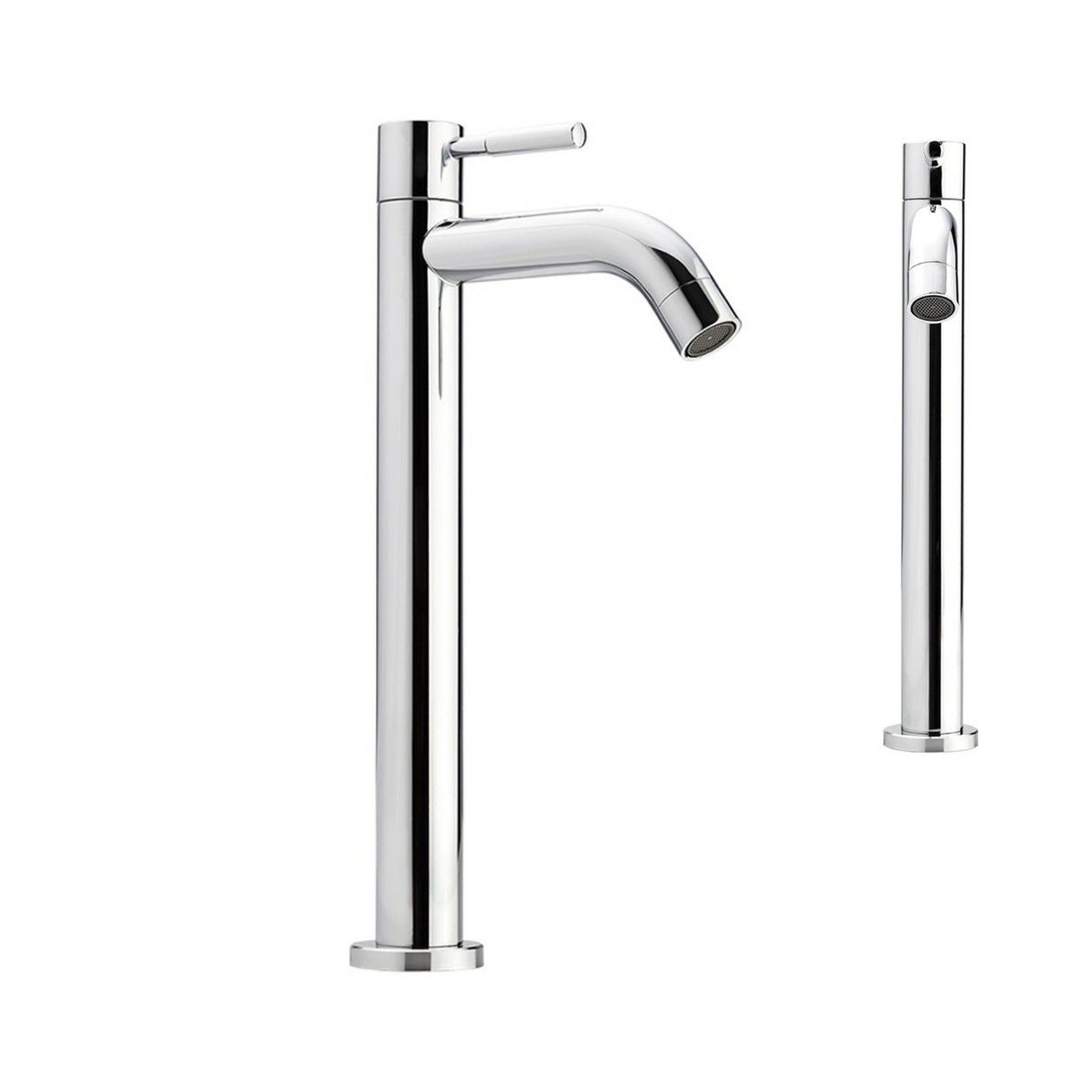 Grifería Agua Fría Lavamanos Rio Color Plateado 30 cm