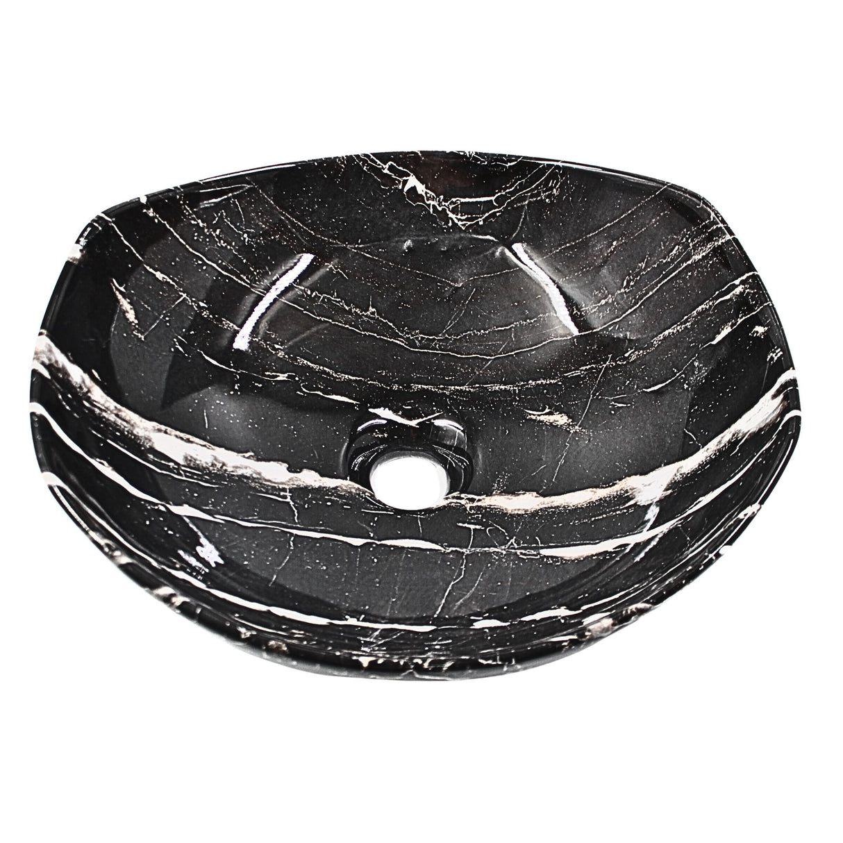 Lavamanos de Sobreponer Ónix en Porcelana 42 × 38 × 14 cm