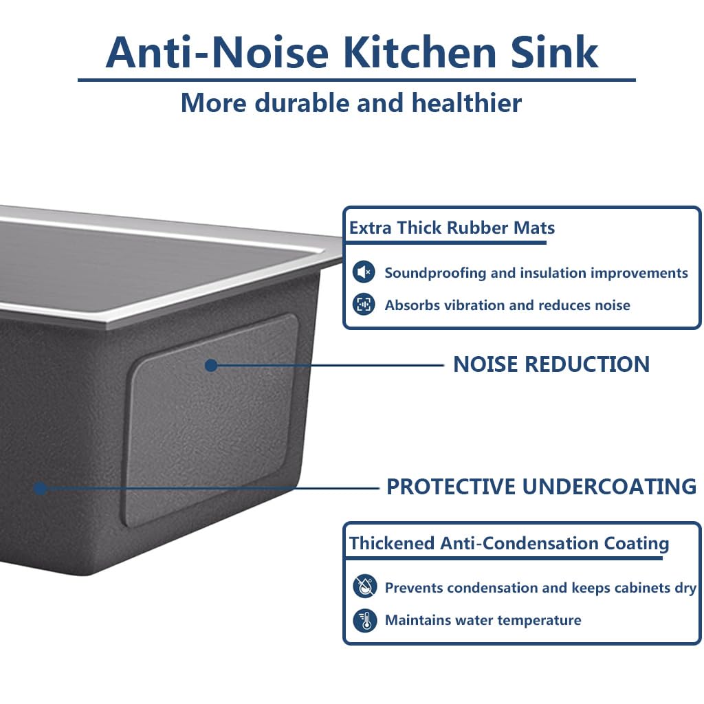 Lavaplatos Lujo de Acero Inoxidable Artline con Estación de Trabajo