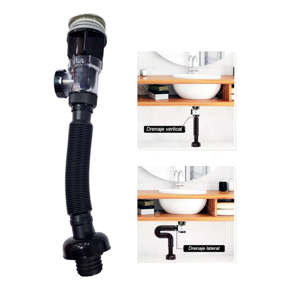 Desagüe De Push Antiolor Negro
