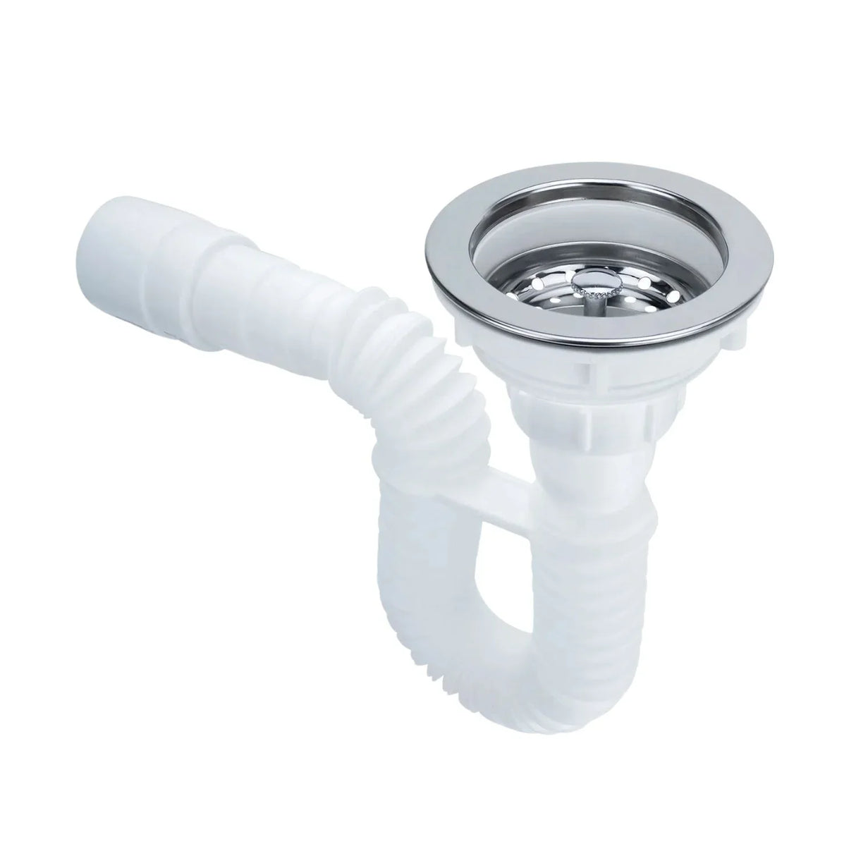 Set Lavaplatos Acero 60x40 + Griferia Sencilla + Sifon y Canastilla