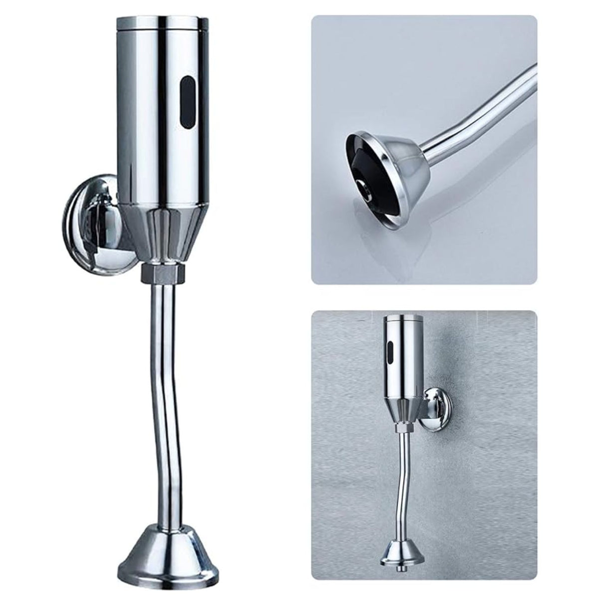 Valvula Descarga Automatica Orinal Sensor Infrarrojo Laton Cromado