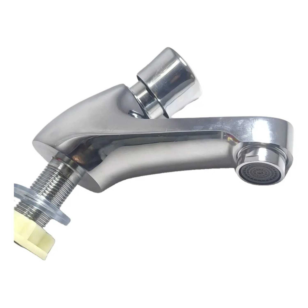 Llave Lavamanos Push Tipo Pesada Cromada 14 cm | Grifería Temporizada con Cierre Automático