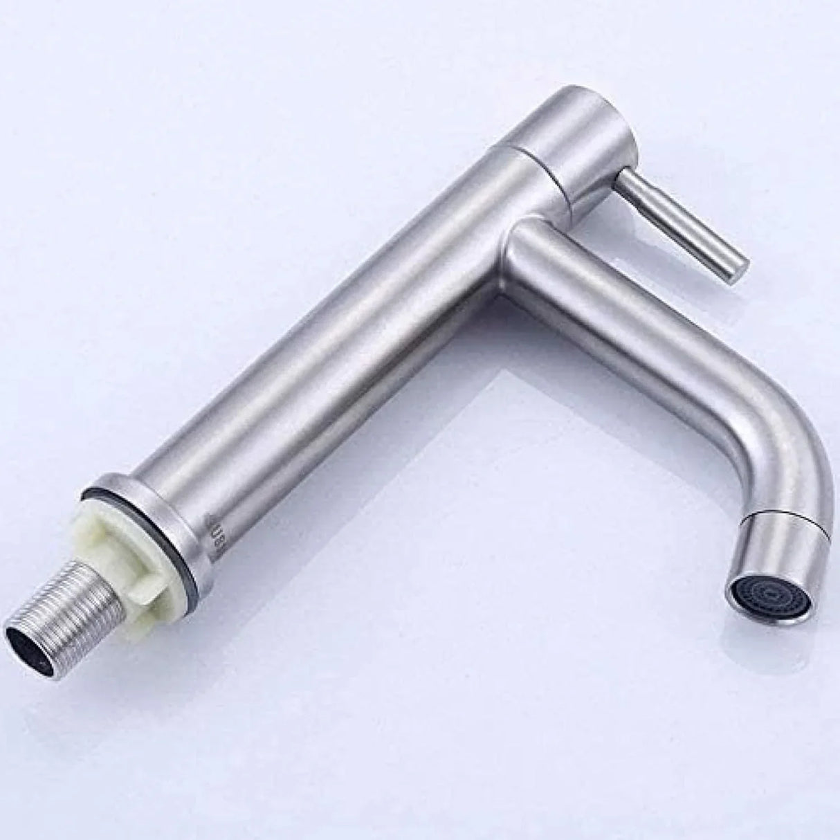 Grifería Llave Lavamanos Baja Satin Agua Fría, Cierre Rapído con Aireador