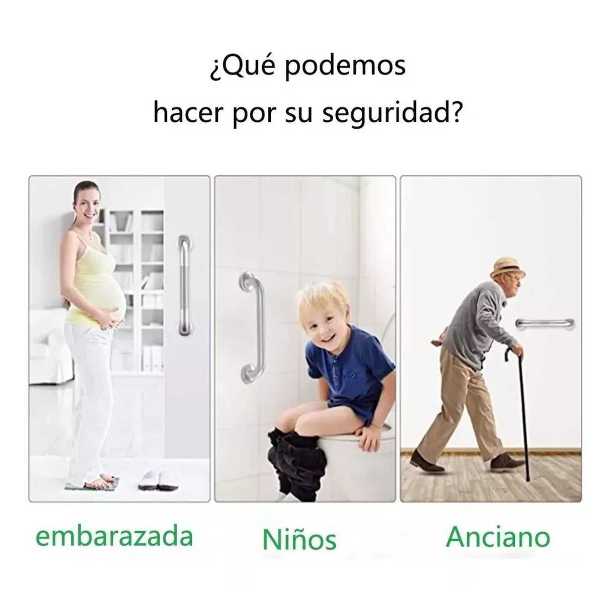 Barra De Seguridad Sus304 Grafilada - 60cm | Seguridad En Acero Inoxidable Satinada (Copia)