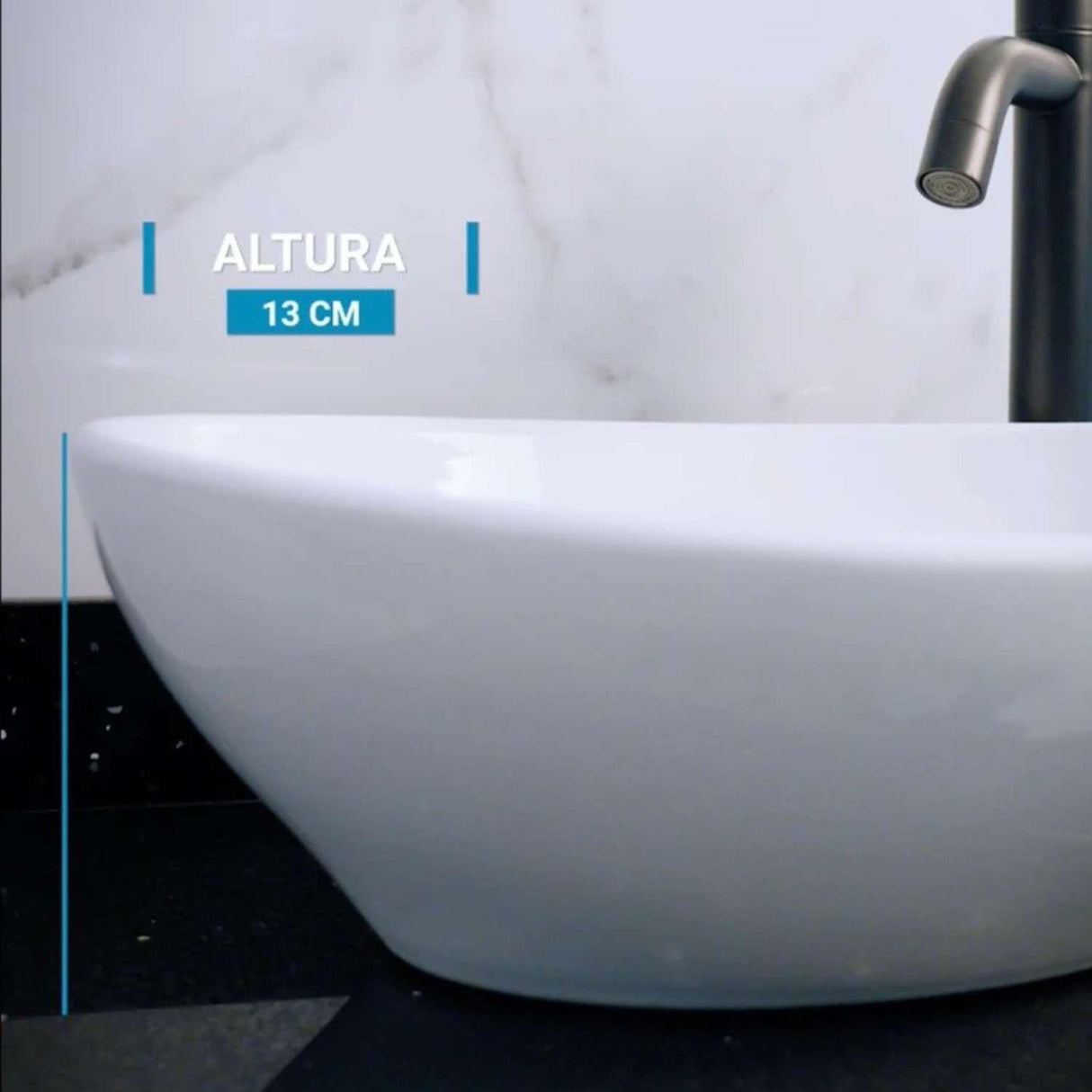 Lavamanos De Sobreponer Blanco En Porcelana