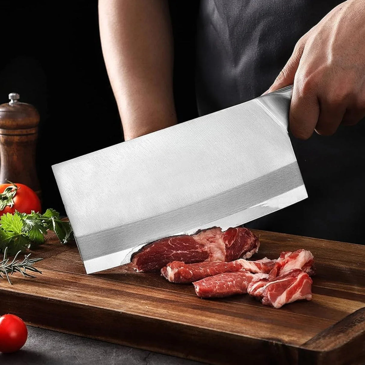 Cuchillo Industrial Acero Inoxidable De Lujo.