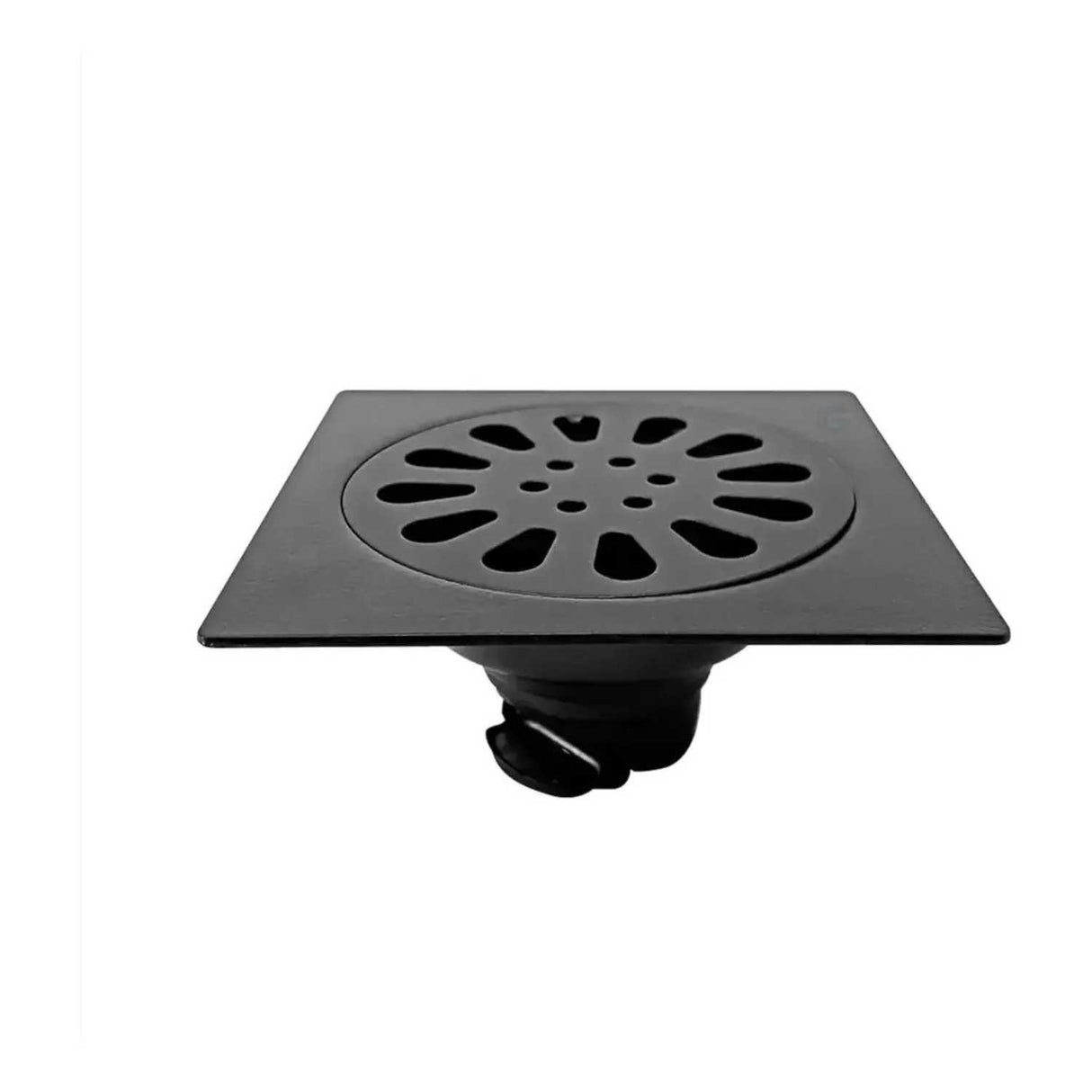 Rejilla de Piso Negro Liviana 10*10 Flor
