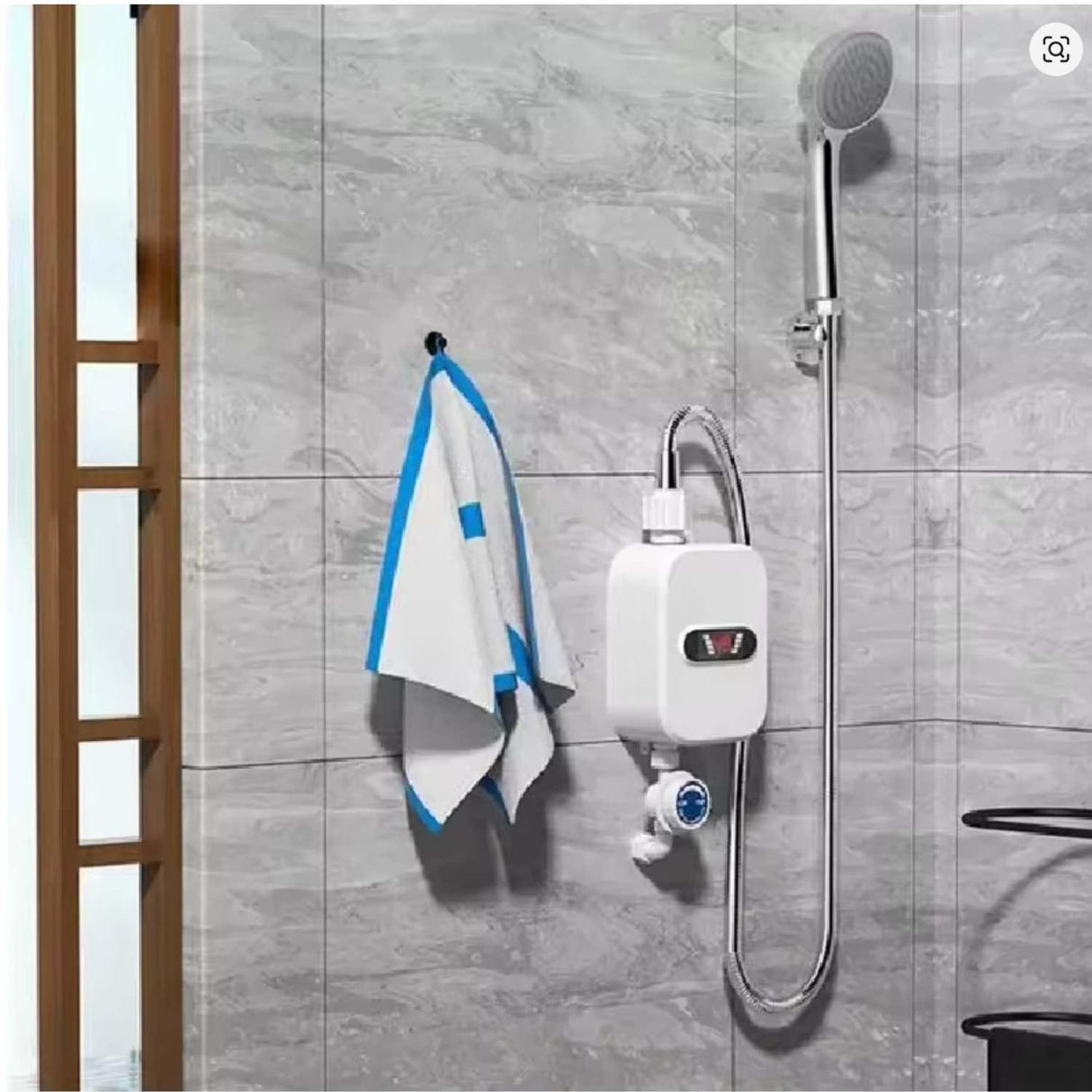 Mini Calentador Agua Portatil Electrico Pantalla Digital 3500 W