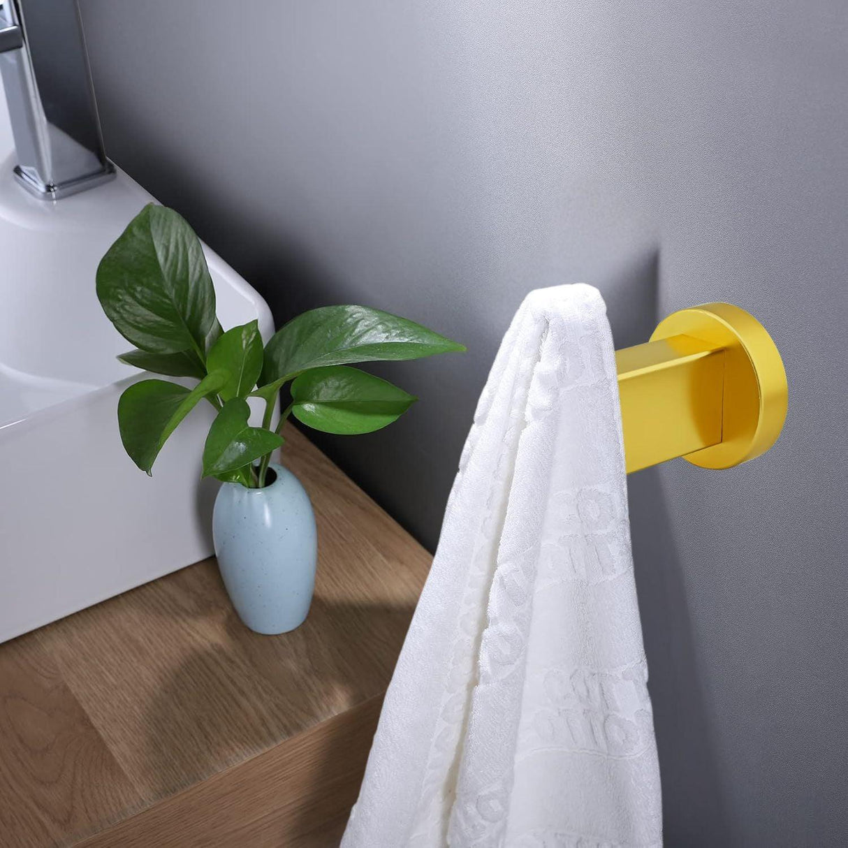 Set de Accesorios Dorado Amatista Aluminio - Alta Calidad