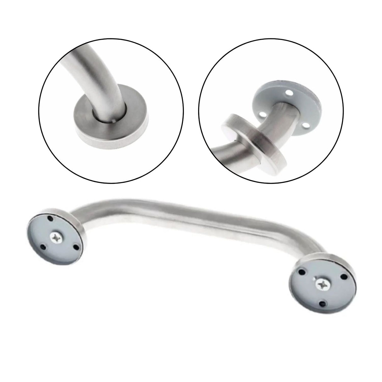 Barra Apoyo Ducha Acero Inoxidable 40Cm Antideslizant