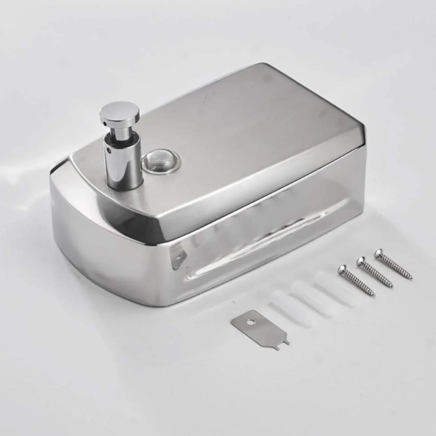 Dispensador Jabón 1000 Ml Acero Inoxidable 304 Institucional, Alta Calidad