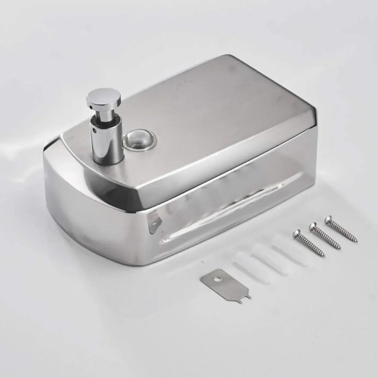 Dispensador Jabón 1000 Ml Acero Inoxidable 304 Institucional, Alta Calidad