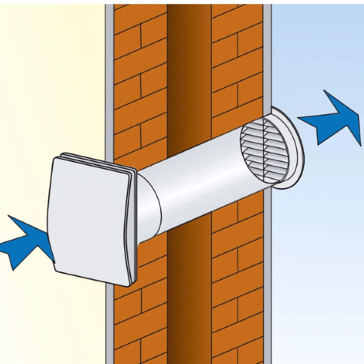 Extractor Axial Elegance - 20x20cm - 6" / Caudal 315 M³