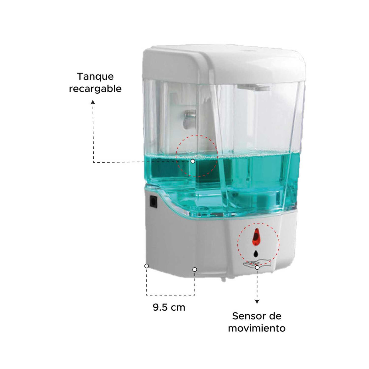 Dispensador Automático de Jabón Líquido con Sensor Infrarrojo 🧴🤖