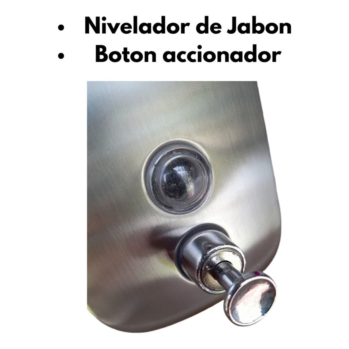 Dispensador Institucional Jabón Líquido 800 Ml Acero Inoxidable