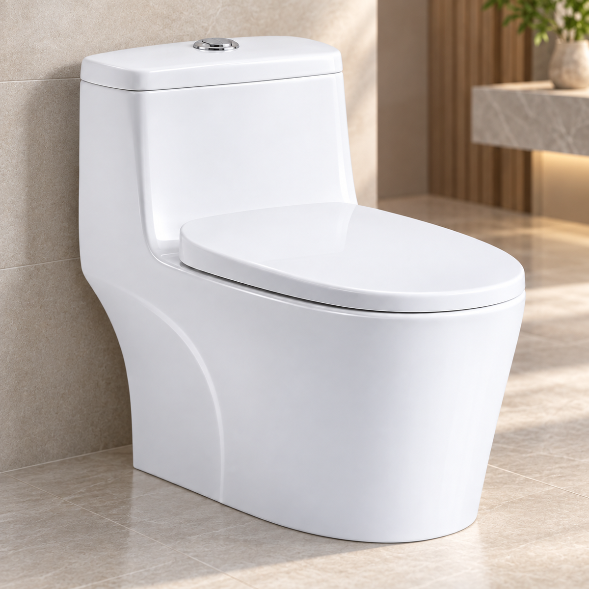 Sanitario One Piece S-Trap 300 mm 68 x 37,5 x 63 cm - ambientación cercana
