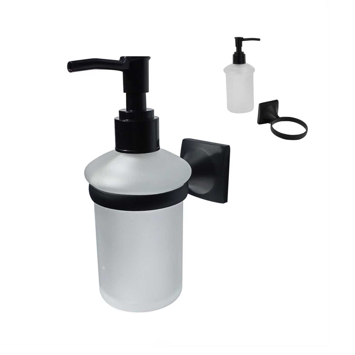 Set de Accesorios para Baño Negro Mate x4 Piezas