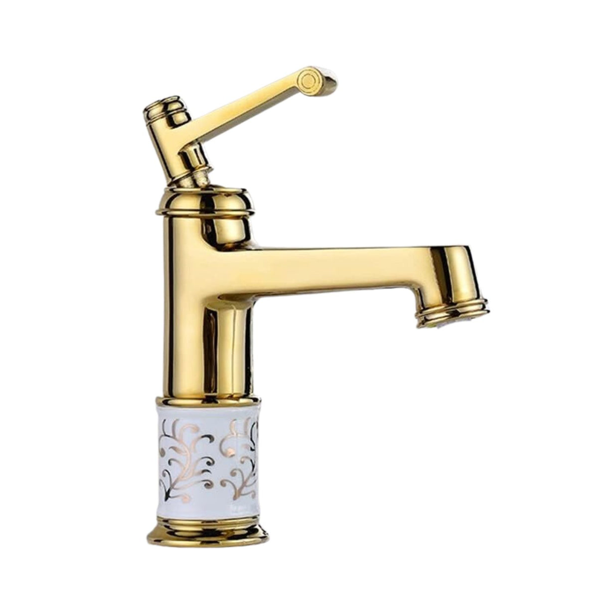 Grifería Monocontrol Lavamanos Bajo Egipto Oro Vintage | Diseño Elegante para Baño Moderno