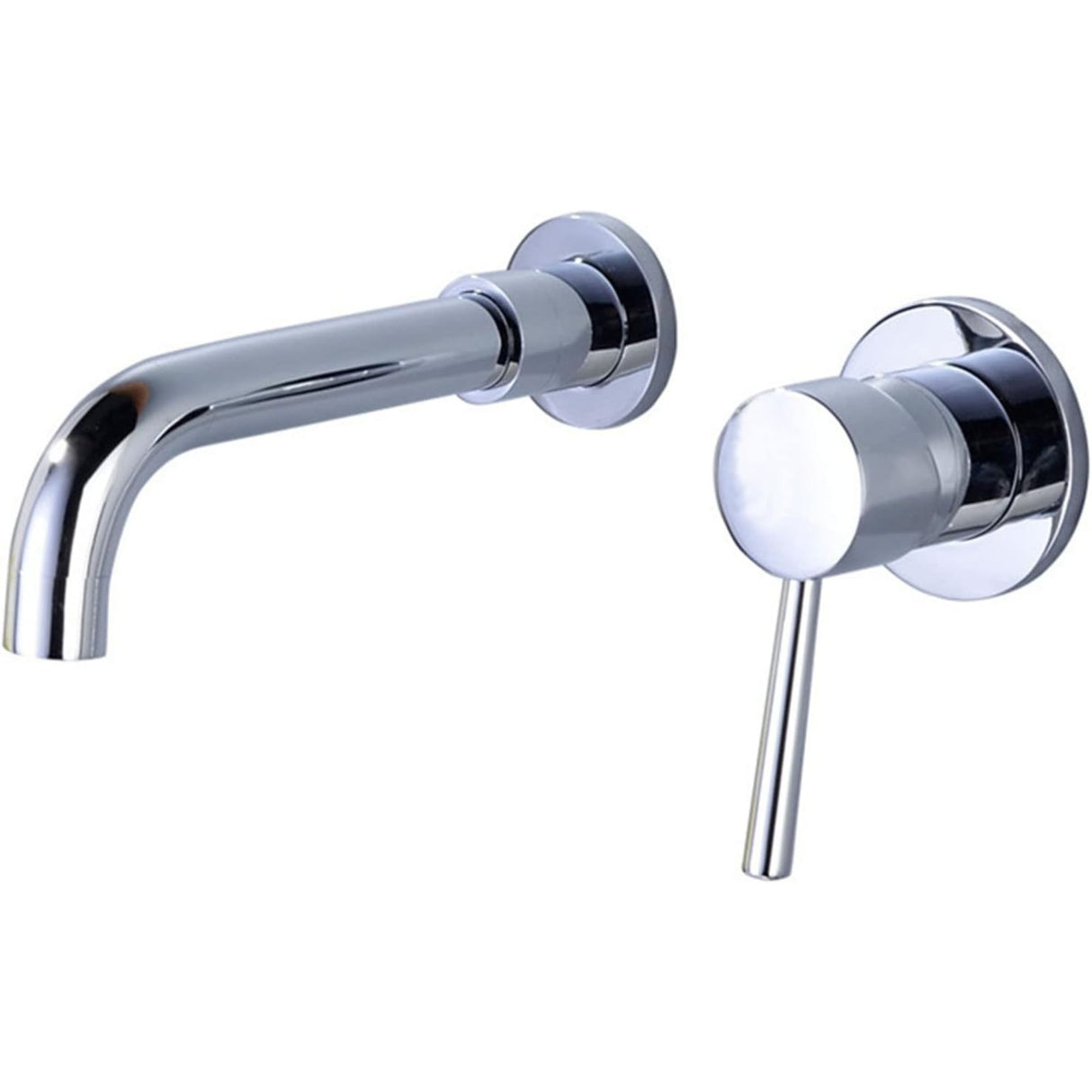 Grifería Monocontrol Lavamanos Pared Cromado 20 cm | Diseño Moderno para Baño Elegante