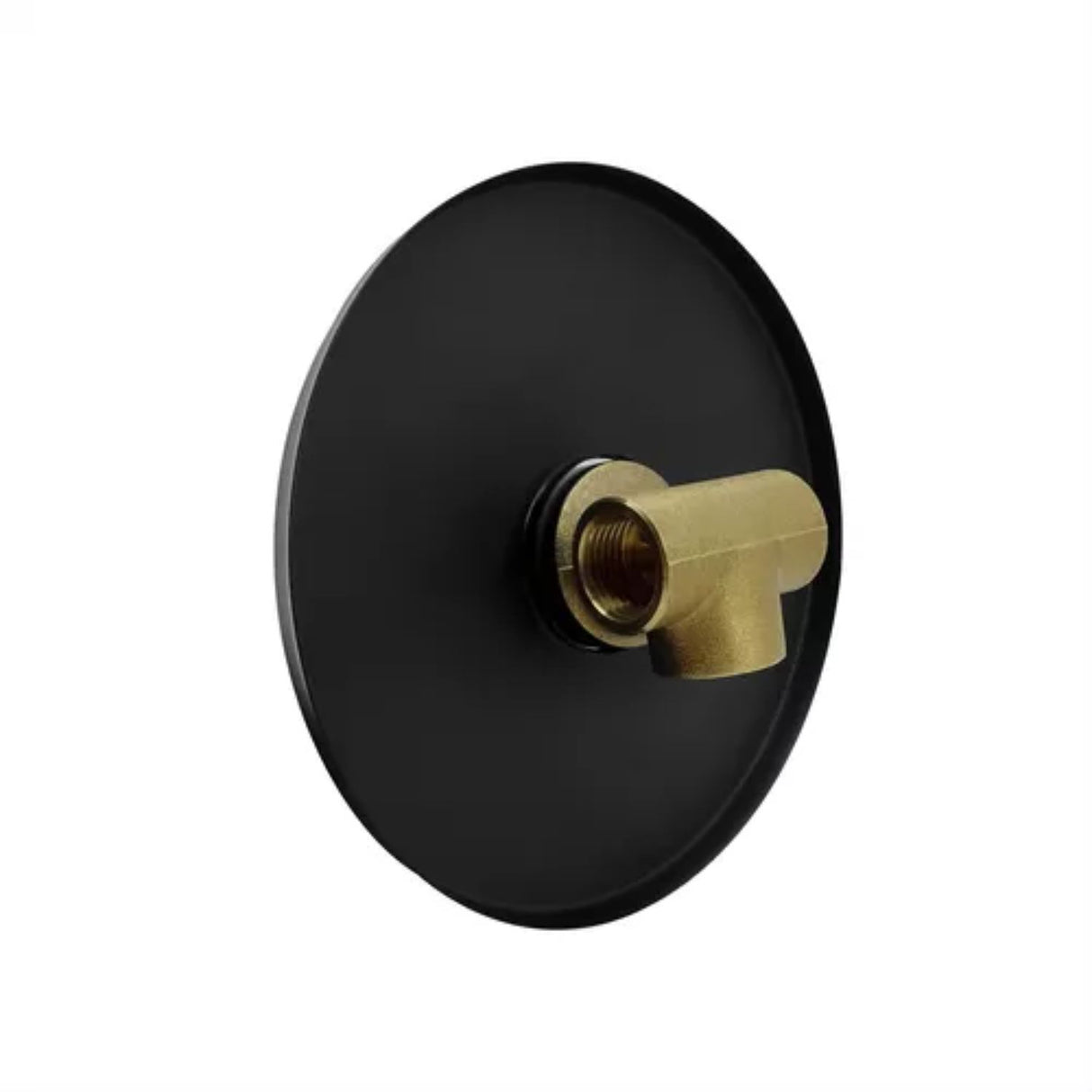 Monocontrol ducha redonda negra