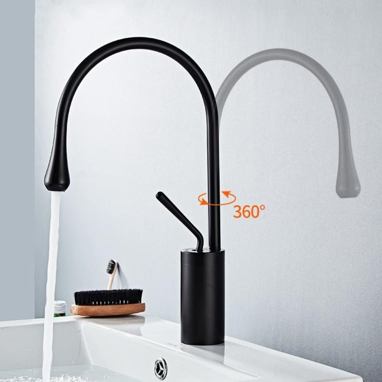 Griferia Lavaplatos Milán Monocontrol Negra