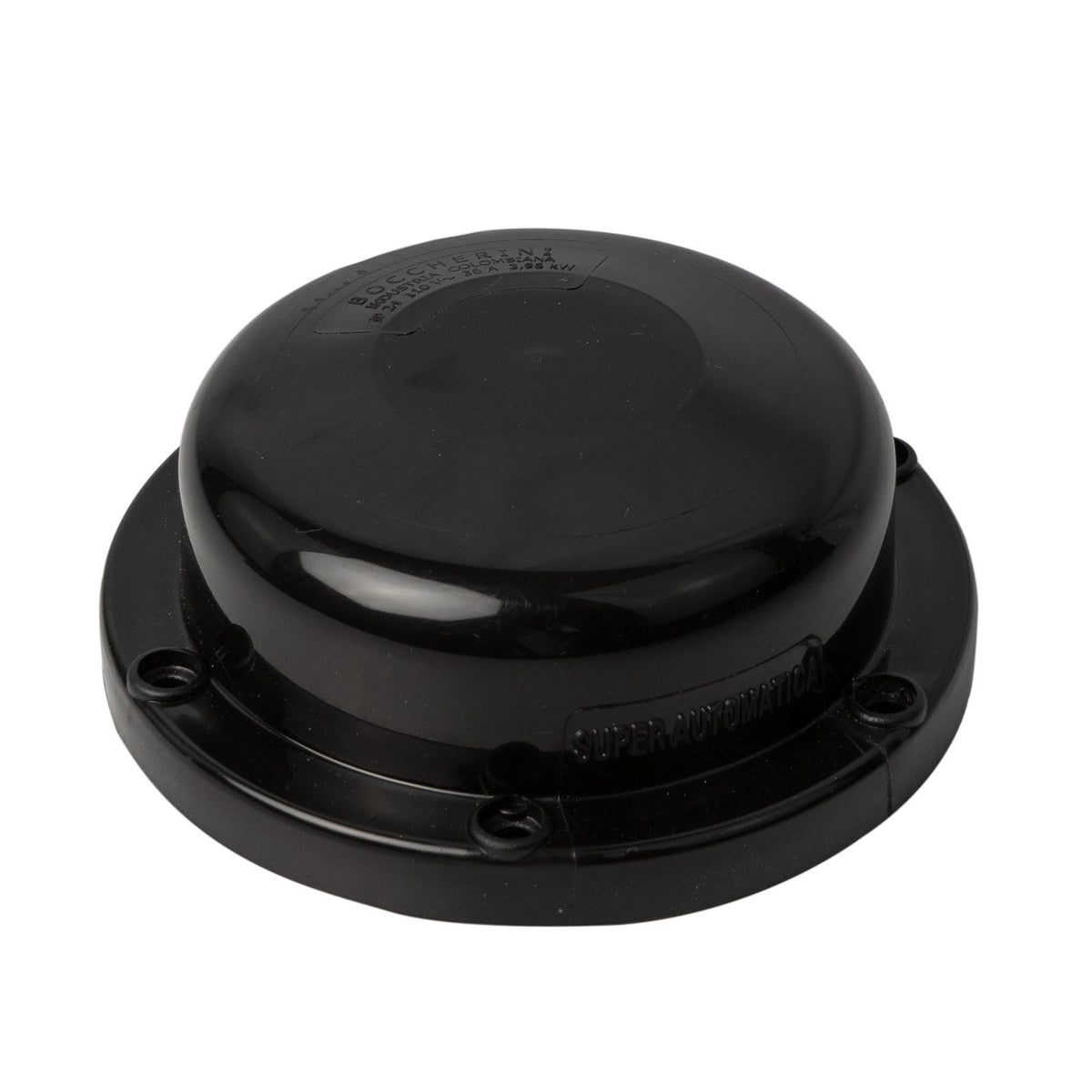 Tapa Victory Negra Para Ducha 110 V sobre fondo blanco