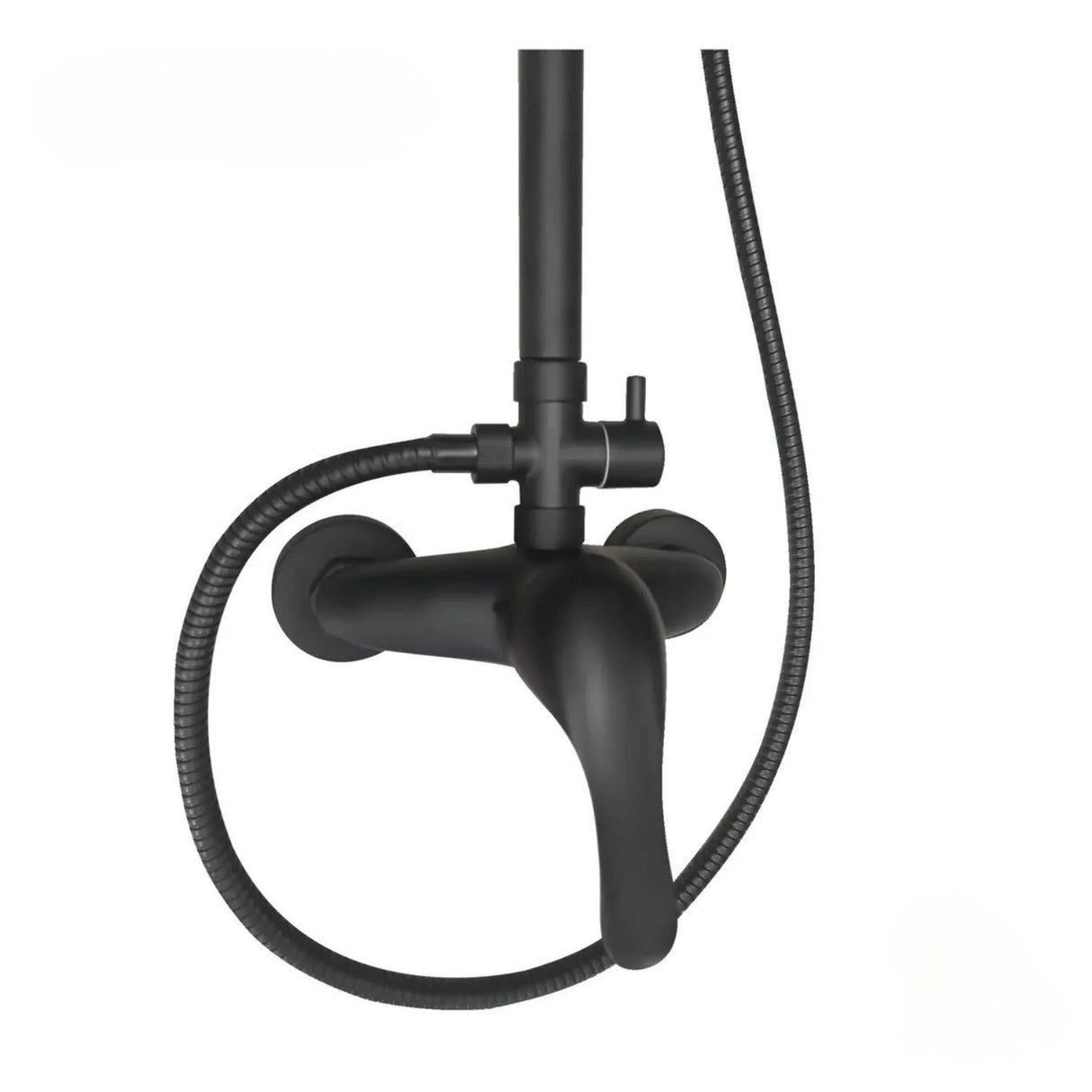 Columna de Ducha Notte Negra 114 cm con Monomando y Teleducha de 5 Funciones