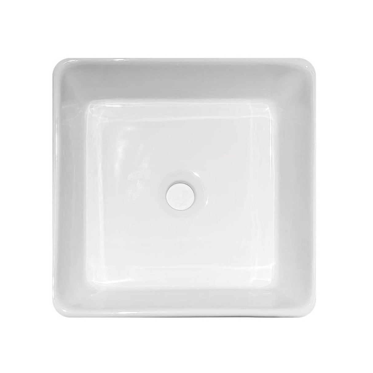 Dimensiones del lavamanos cuadrado de sobreponer 37 × 37 × 13,5 cm