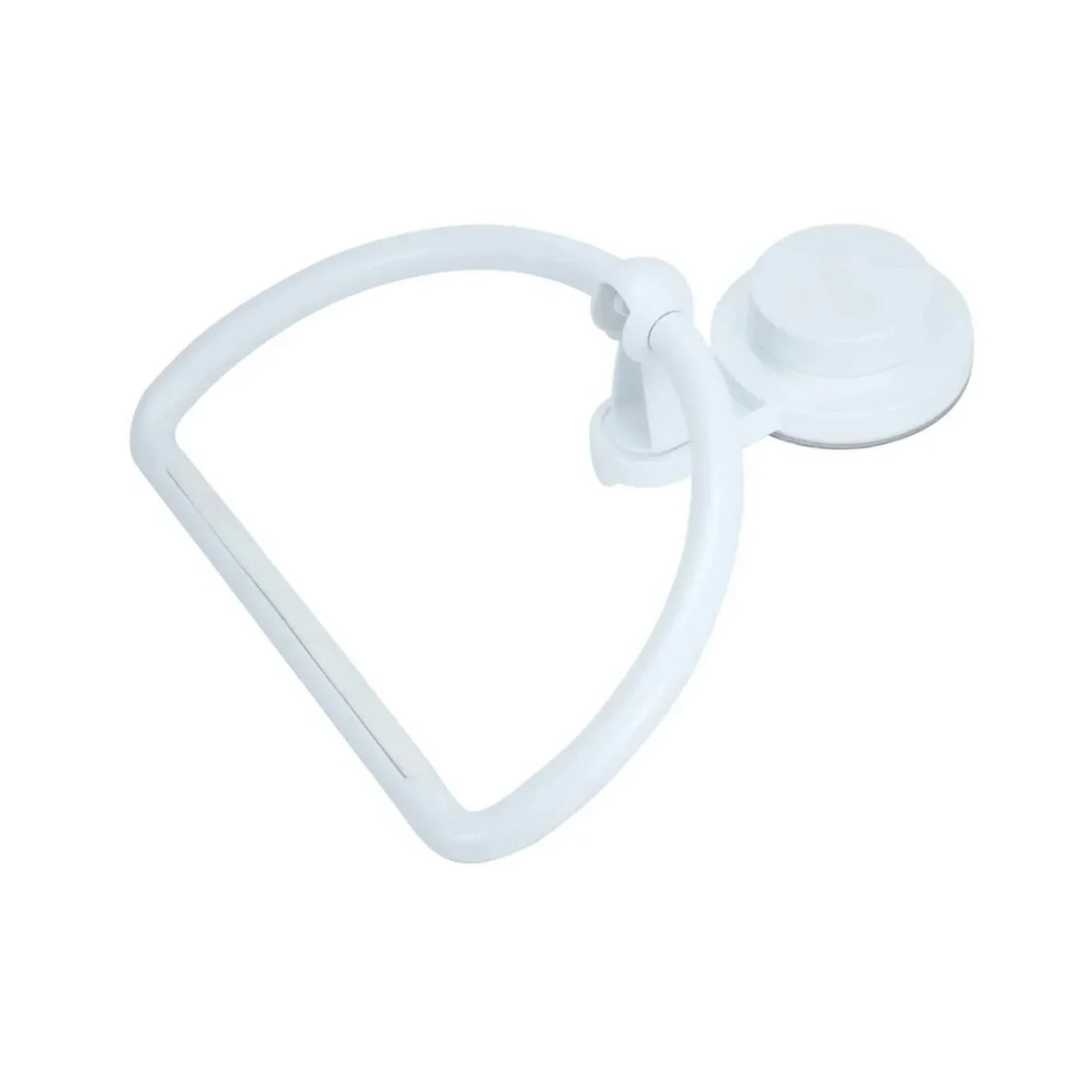 Toallero Semi-Aro con Ventosa Color Blanco - Super Adherente, Soporta hasta 2kg, Fácil Instalación, Sin Perforar Paredes