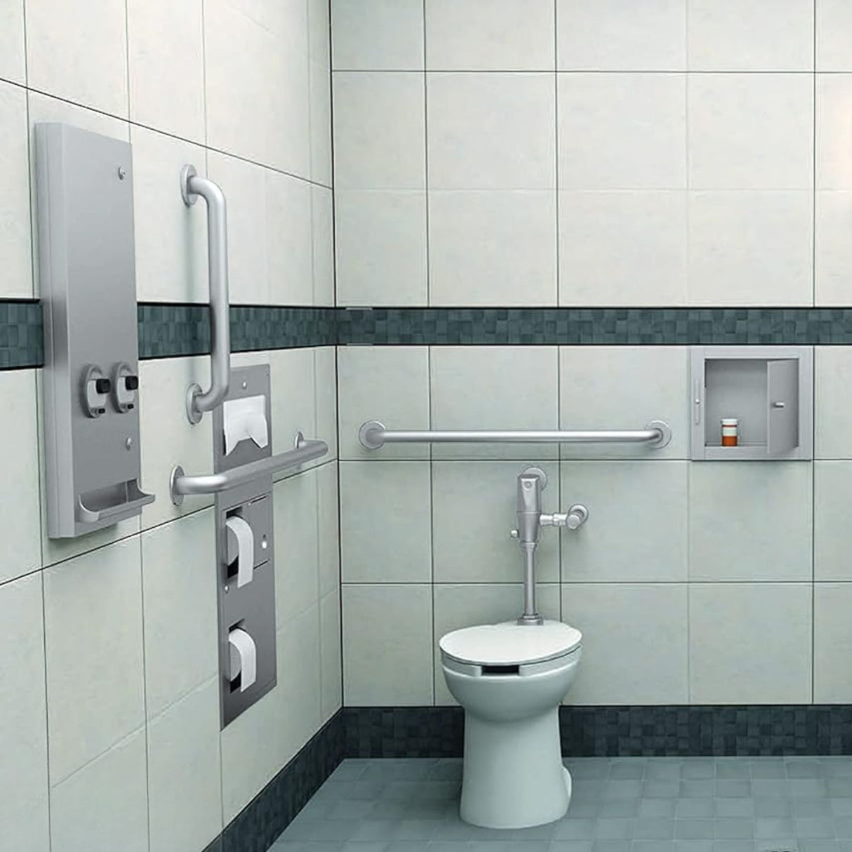 Barra de Seguridad en Acero SUS304 Satinado 80 cm – Resistente y Fácil Instalación