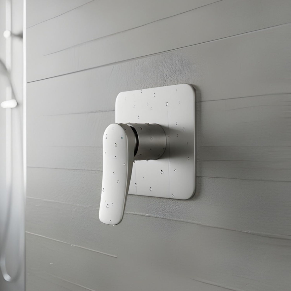 Mezclador Ducha Monocontrol Volare Gris Concreto Diseño Moderno