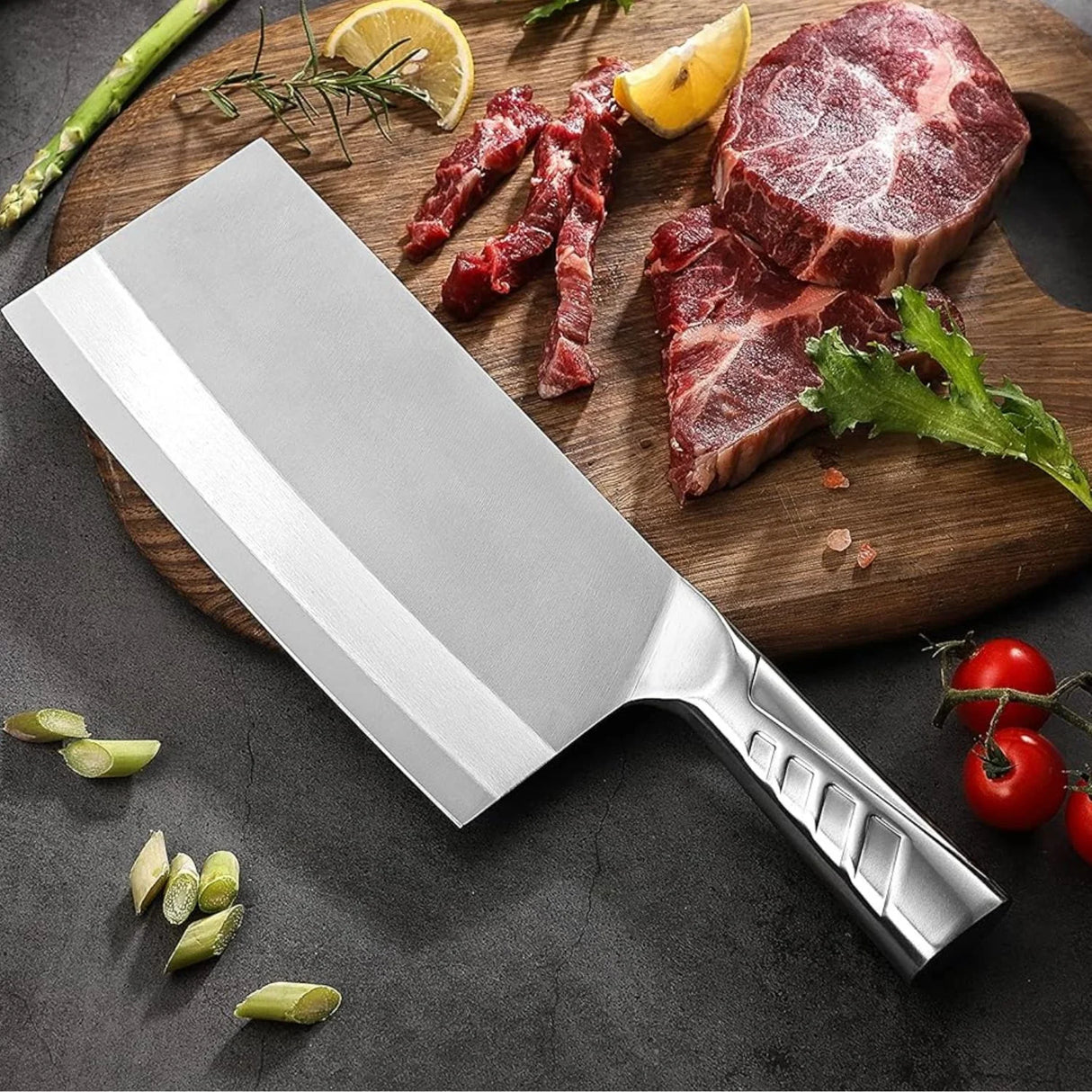 Cuchillo Industrial Acero Inoxidable De Lujo.