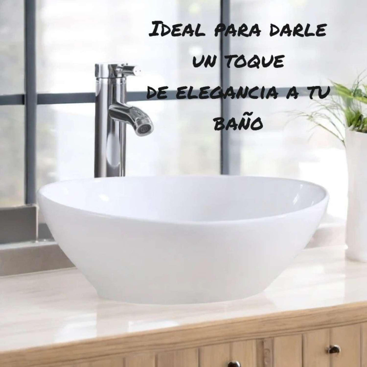 Lavamanos De Sobreponer Blanco En Porcelana