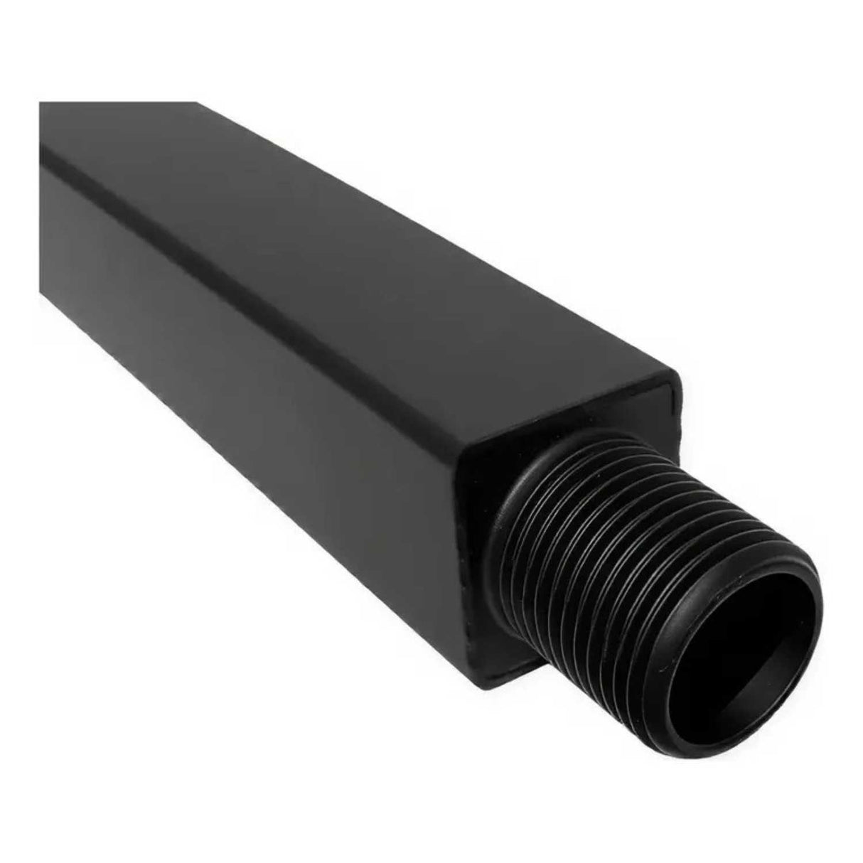 Brazo para Ducha Cuadrado Negro Mate 40 cm en Aluminio para Regadera de Pared