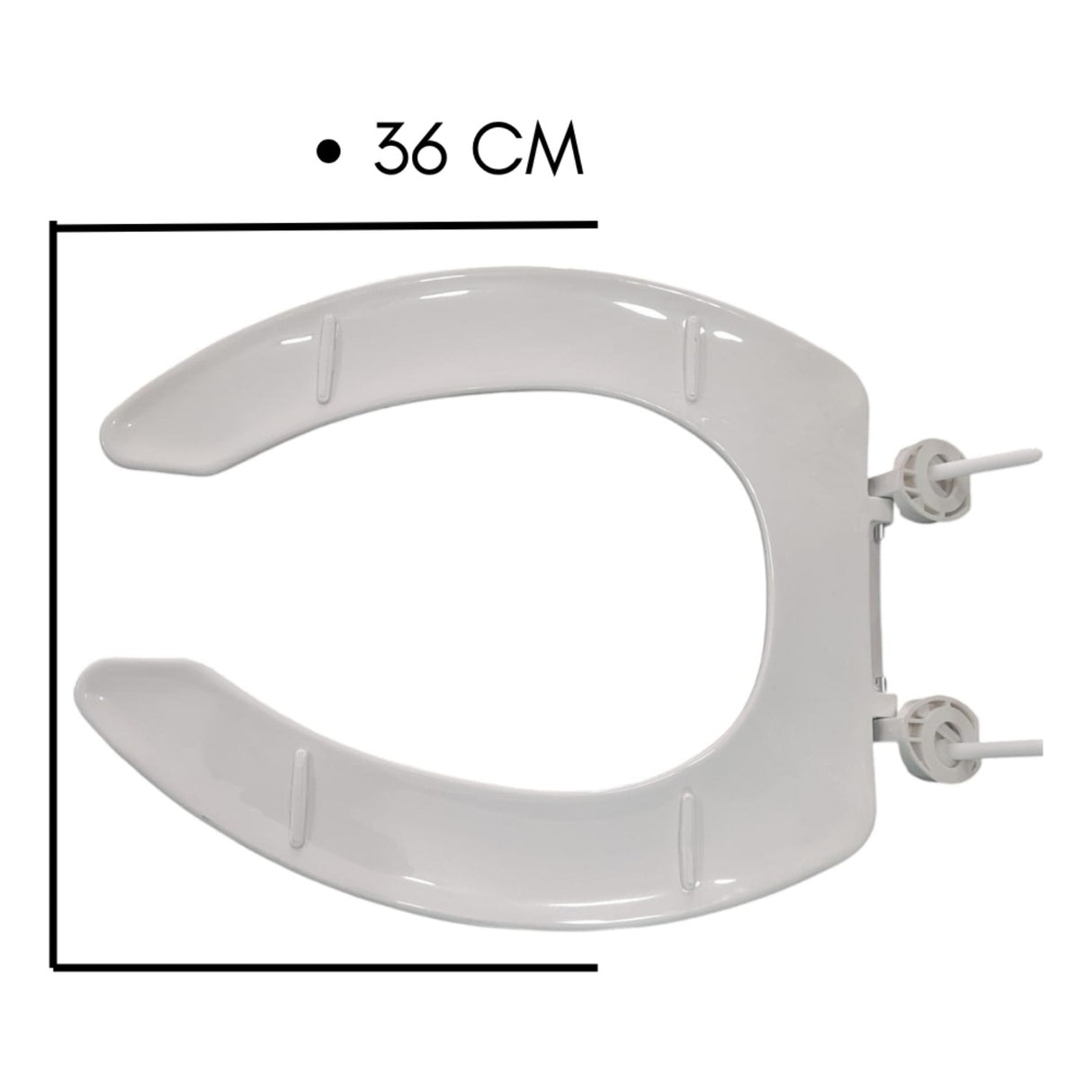 Tapa Asiento Para Sanitario Herradura Institucional 46 x 36 x 1,5 cm