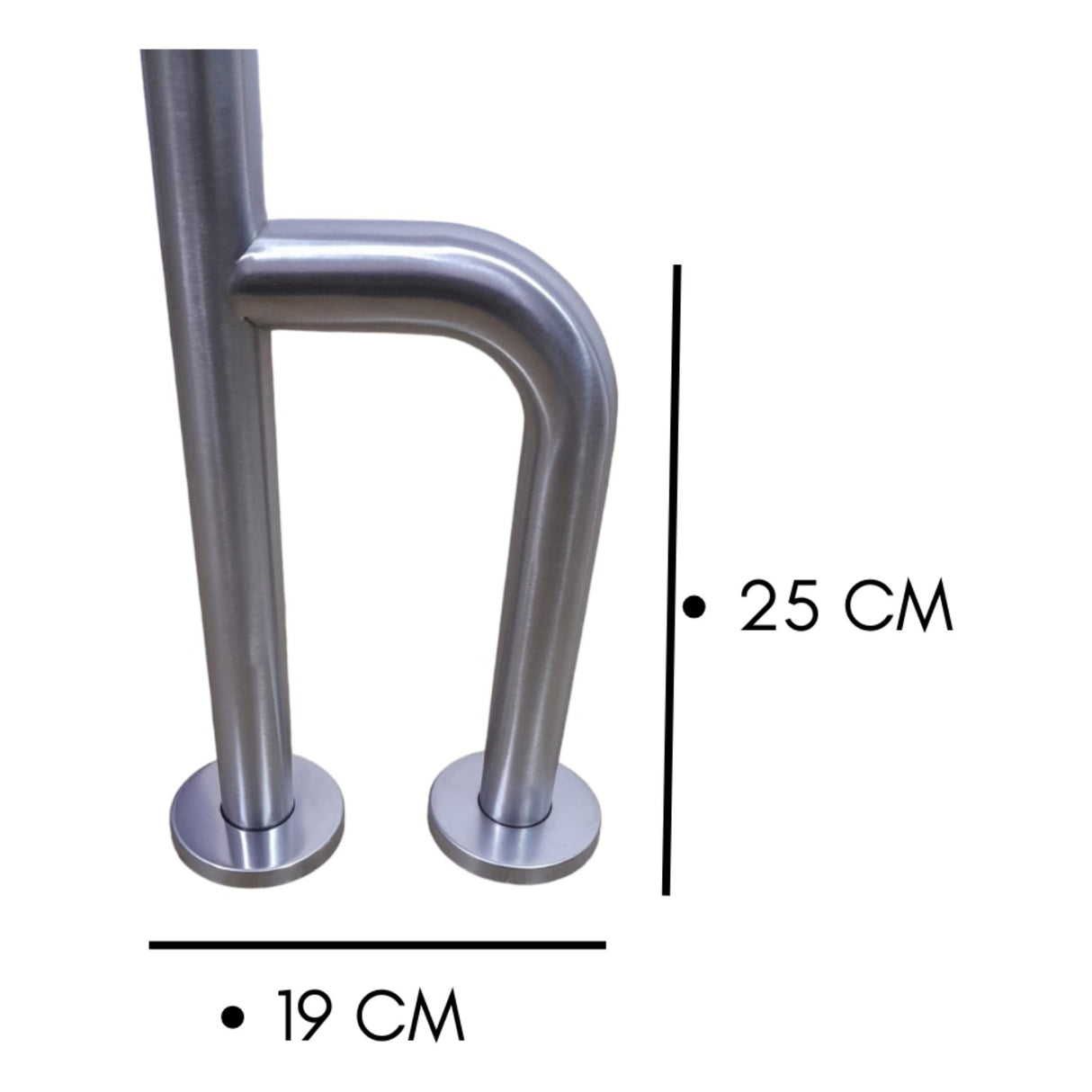 Barra De Seguridad Tres Apoyos Pared/ Suelo Industrial