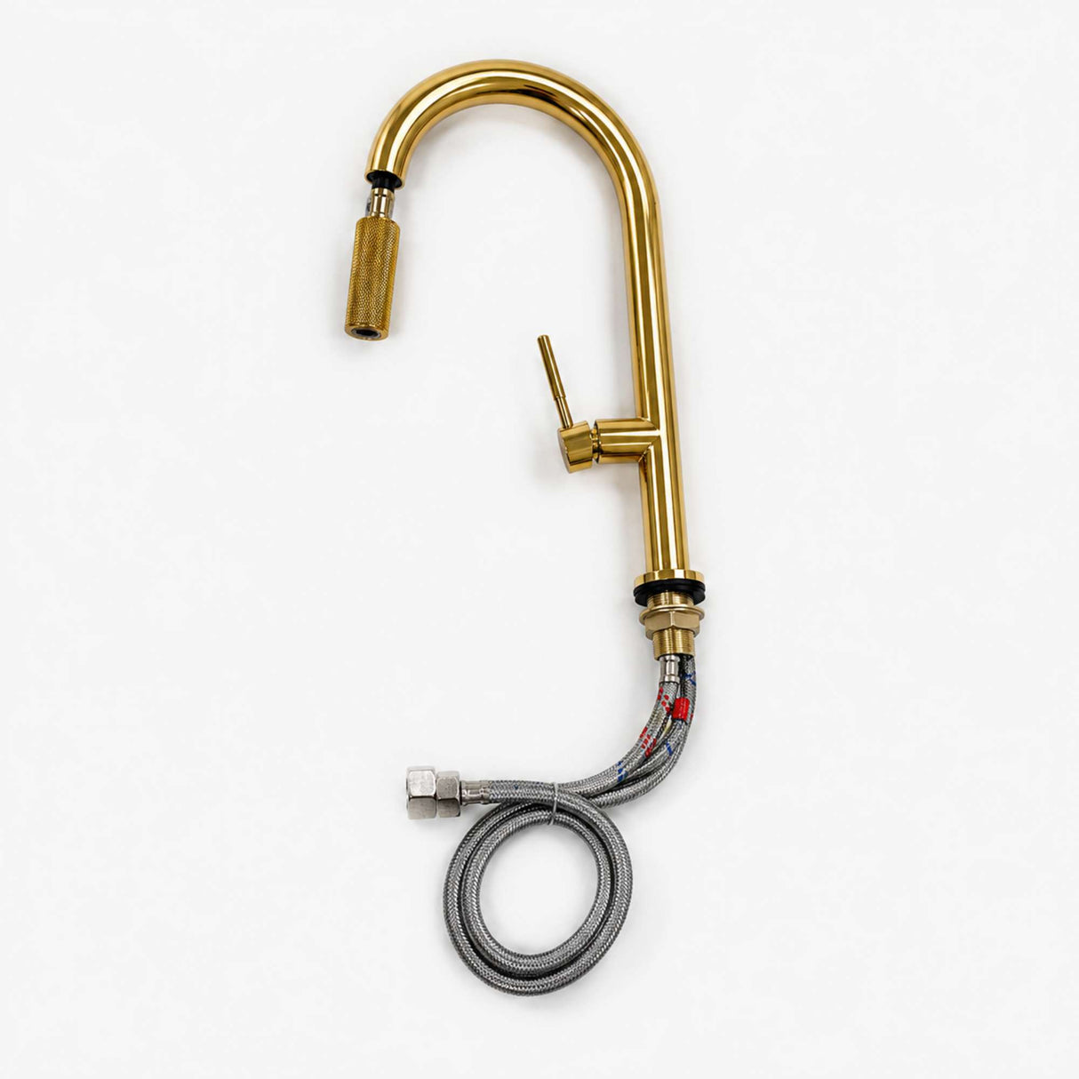 Grifería Lavaplatos Extraíble Oro Vintage | Monocontrol Flexible para Cocina Moderna