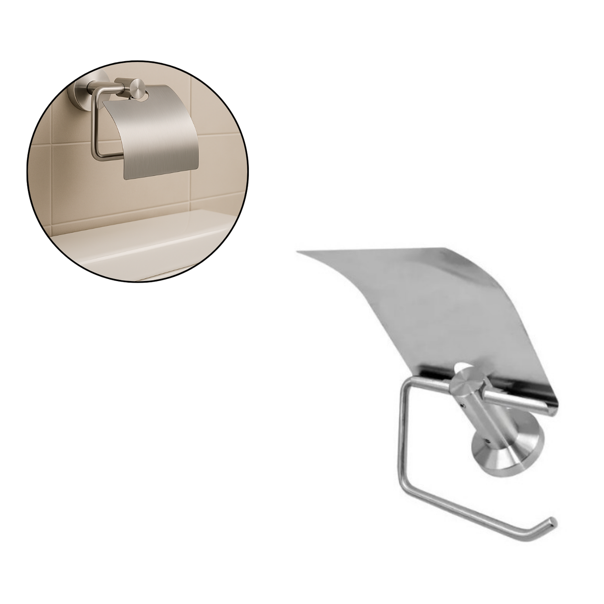 Porta Rollo En Acero