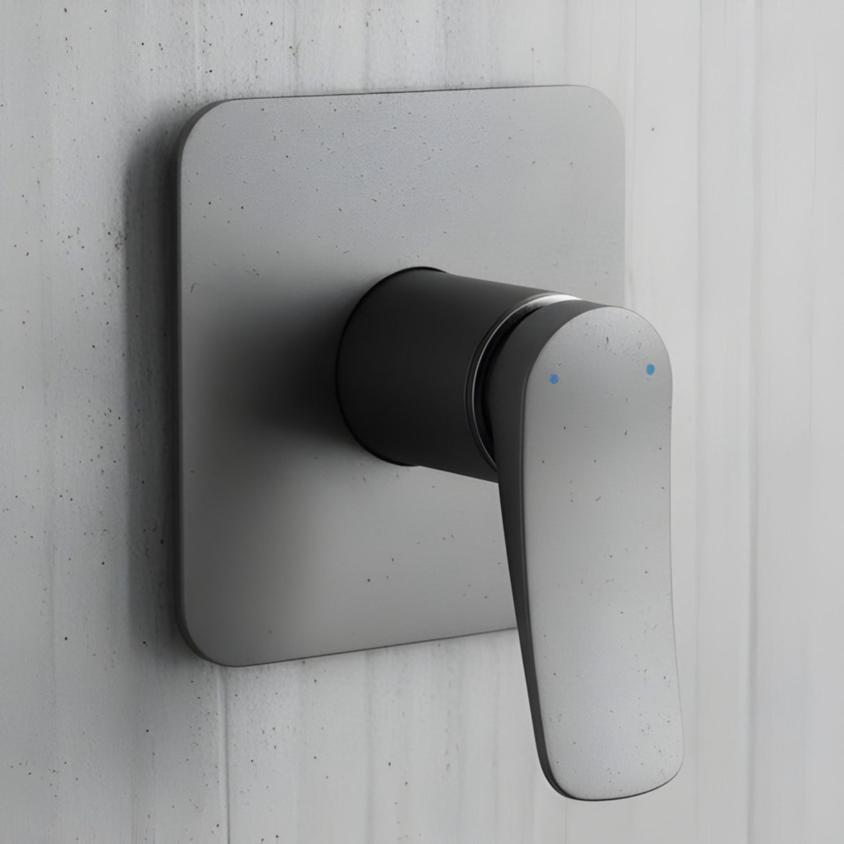 Mezclador Ducha Monocontrol Volare Gris Concreto Diseño Moderno